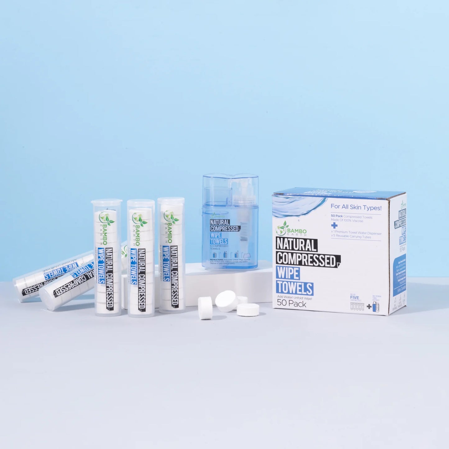 Compressed Wipes 100 Pack