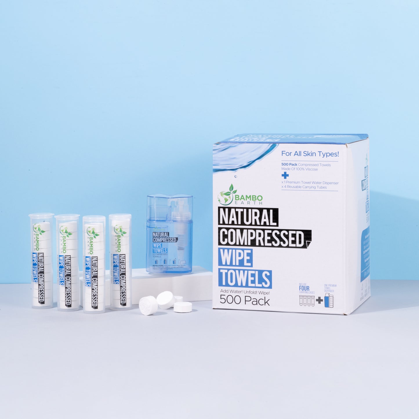 Compressed Wipes 50 Pack