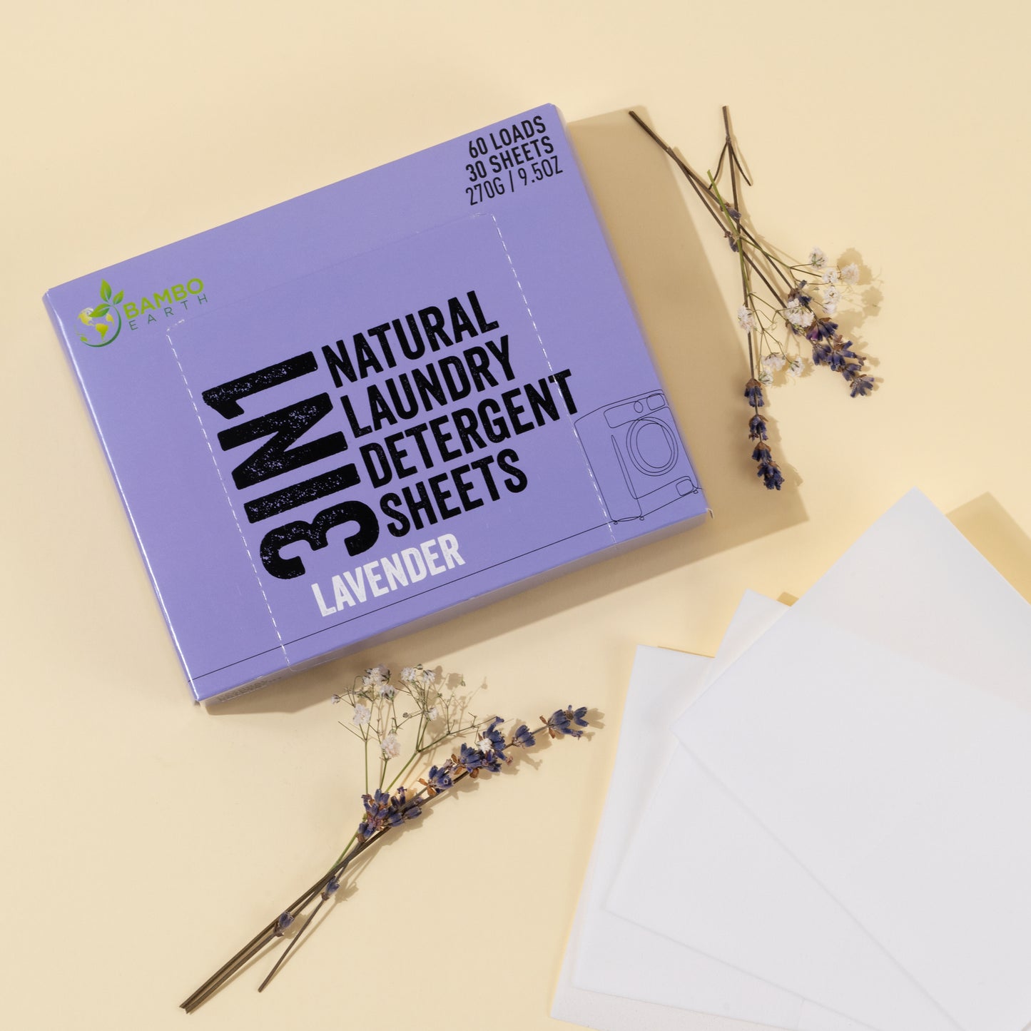 Натурален перилен препарат на листи с лавандула