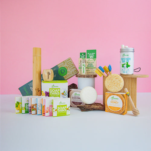 Комплект за пътуване с паста за зъби на таблетки и конец за зъби