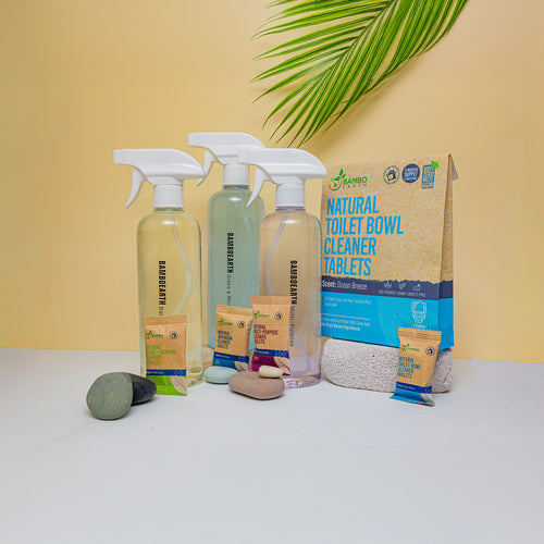 Натурални препарати за дома и банята „Стартов пакет“ с три спрей бутилки