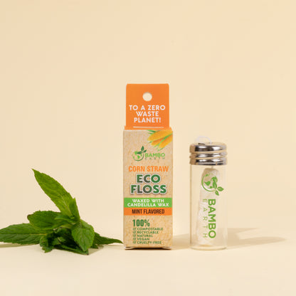 Corn Floss With Glass Jar